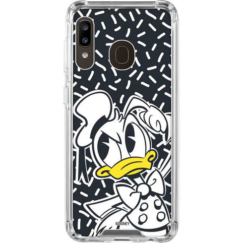 Disney Friends Donald Duck Thinking Galaxy A30 Clear Case