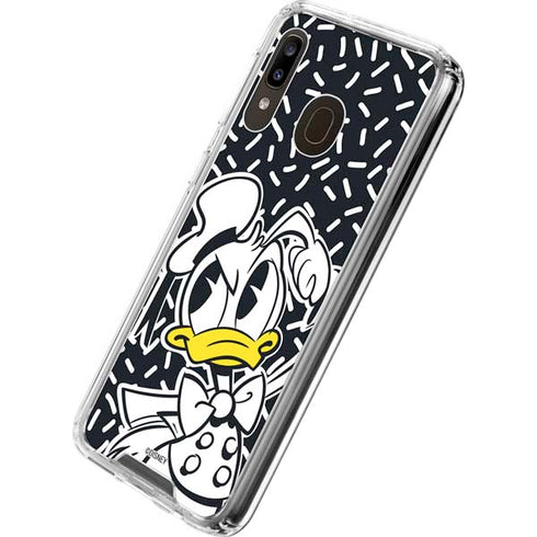 Disney Friends Donald Duck Thinking Galaxy A30 Clear Case