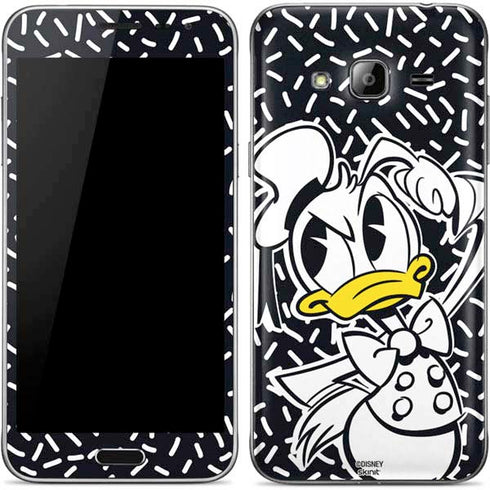 Disney Friends Donald Duck Thinking Galaxy J3 Skin