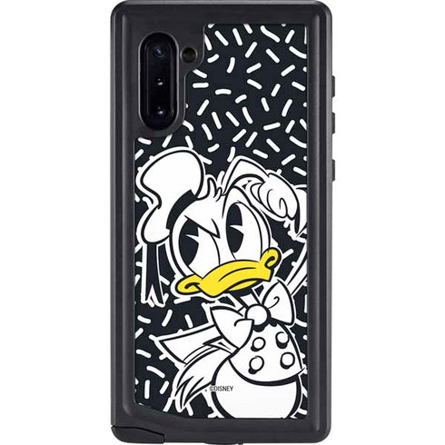 Disney Friends Donald Duck Thinking Galaxy Note 10 Waterproof Case