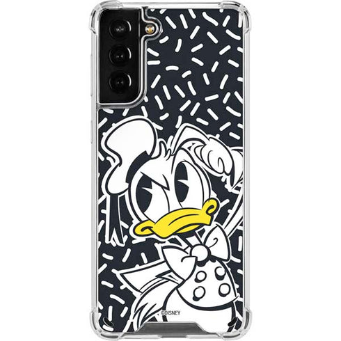 Disney Friends Donald Duck Thinking Galaxy S21 Plus 5G Clear Case