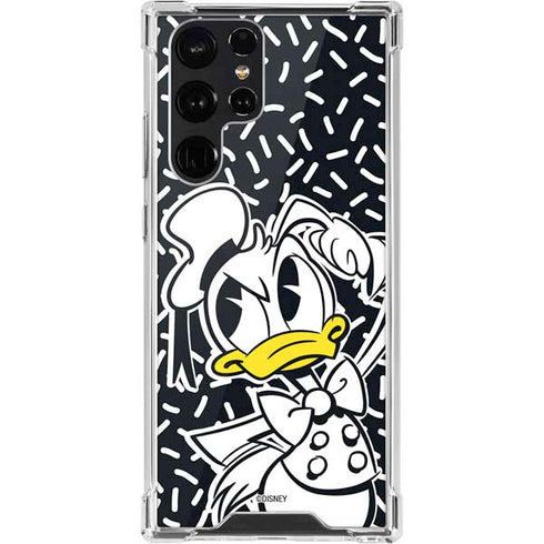 Disney Friends Donald Duck Thinking Galaxy S22 Ultra Clear Case