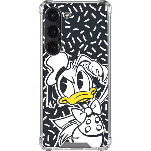 Disney Friends Donald Duck Thinking Galaxy S23 Clear Case