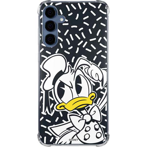Disney Friends Donald Duck Thinking Galaxy S24 Clear Case