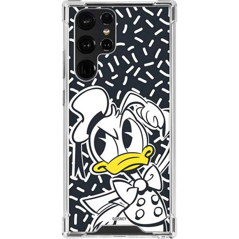 Disney Friends Donald Duck Thinking Galaxy S24 Ultra Clear Case
