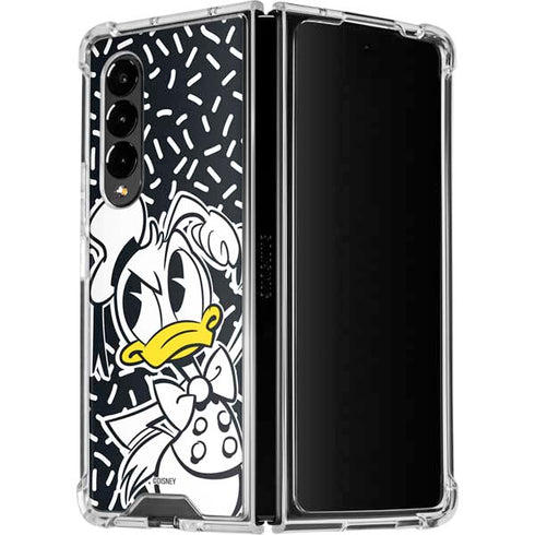 Disney Friends Donald Duck Thinking Galaxy Z Fold4 5G Clear Case