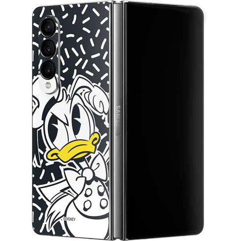 Disney Friends Donald Duck Thinking Galaxy Z Fold4 5G Skin