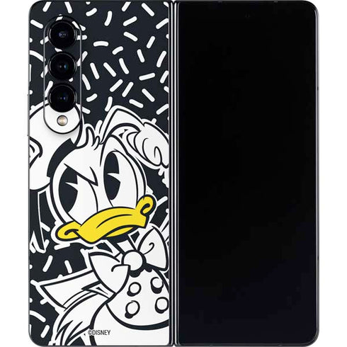 Disney Friends Donald Duck Thinking Galaxy Z Fold4 5G Skin
