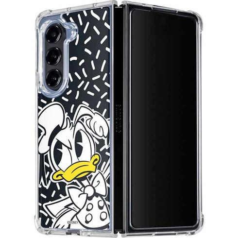 Disney Friends Donald Duck Thinking Galaxy Z Fold5 5G Clear Case