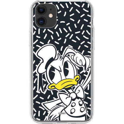 Disney Friends Donald Duck Thinking iPhone 11 Clear Case