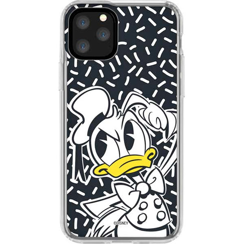 Disney Friends Donald Duck Thinking iPhone 11 Pro Clear Case