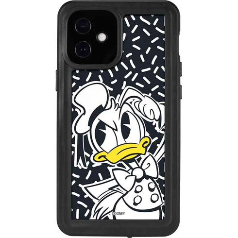 Disney Friends Donald Duck Thinking iPhone 12 Mini Waterproof Case
