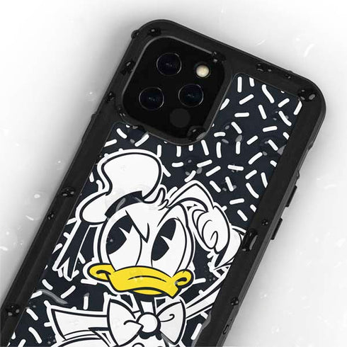 Disney Friends Donald Duck Thinking iPhone 12 Pro Waterproof Case