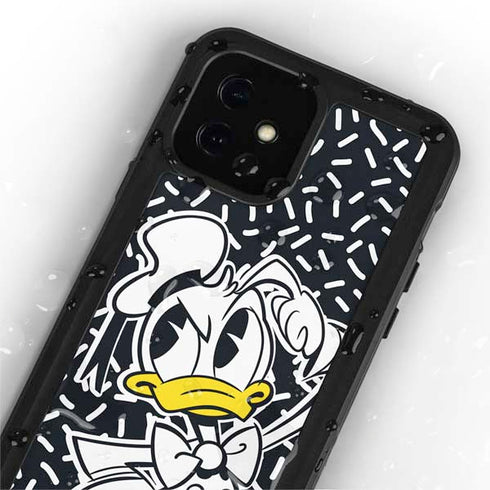 Disney Friends Donald Duck Thinking iPhone 12 Waterproof Case