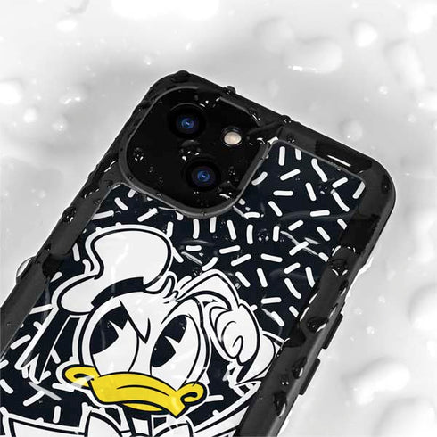 Disney Friends Donald Duck Thinking iPhone 13 Mini Waterproof Case