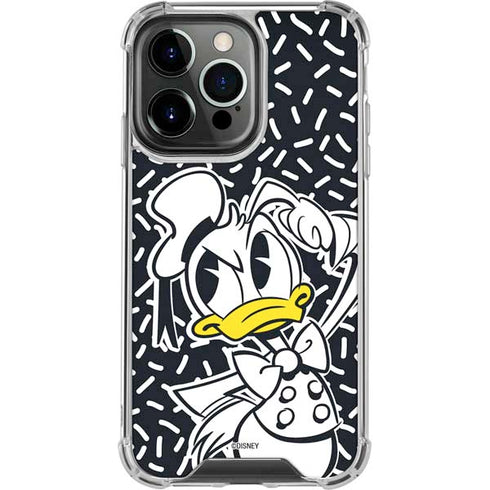 Disney Friends Donald Duck Thinking iPhone 13 Pro Clear Case