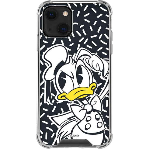Disney Friends Donald Duck Thinking iPhone 14 Plus Clear Case