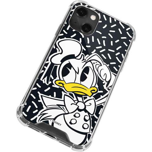 Disney Friends Donald Duck Thinking iPhone 14 Plus Clear Case