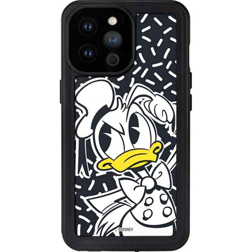 Disney Friends Donald Duck Thinking iPhone 14 Pro Max Waterproof Case