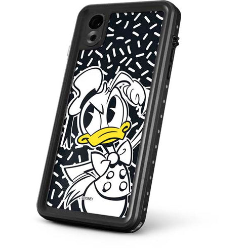 Disney Friends Donald Duck Thinking iPhone XR Waterproof Case