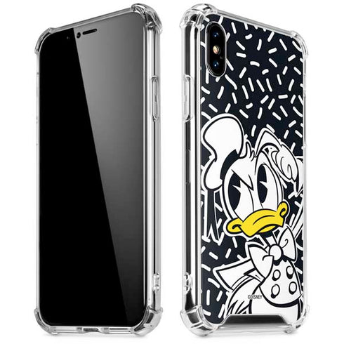 Disney Friends Donald Duck Thinking iPhone XS Max Clear Case