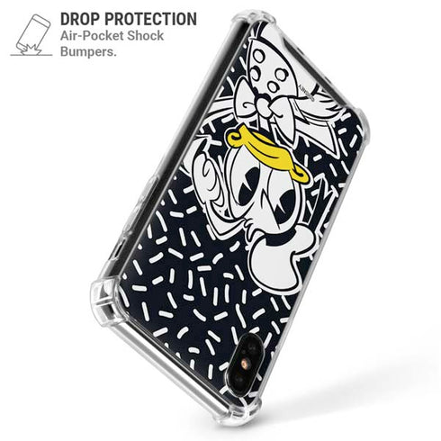 Disney Friends Donald Duck Thinking iPhone XS Max Clear Case