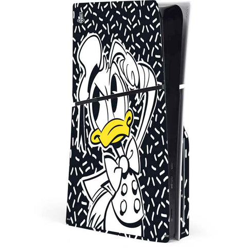 Disney Friends Donald Duck Thinking PS5 Slim Disk Console Skin