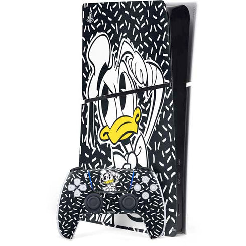 Disney Friends Donald Duck Thinking PS5 Slim Digital Edition Console Skin