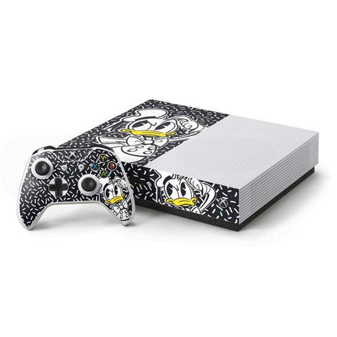 Disney Friends Donald Duck Thinking Xbox One S Console and Controller Bundle Skin