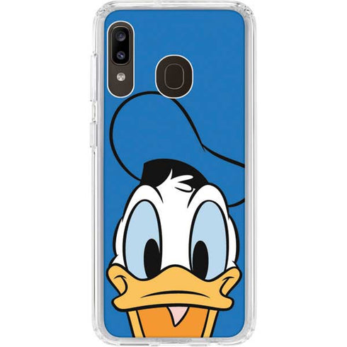 Disney Friends Donald Duck Up Close Galaxy A20 Clear Case
