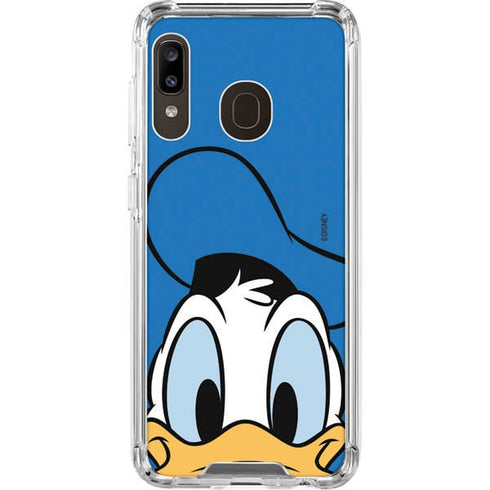 Disney Friends Donald Duck Up Close Galaxy A30 Clear Case