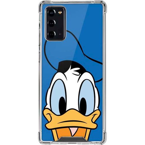 Disney Friends Donald Duck Up Close Galaxy Note20 5G Clear Case