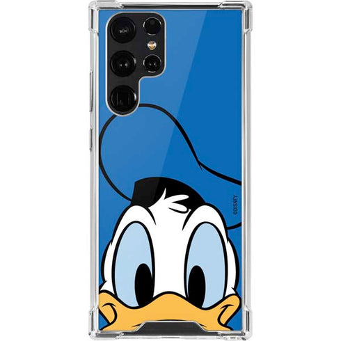 Disney Friends Donald Duck Up Close Galaxy S22 Ultra Clear Case