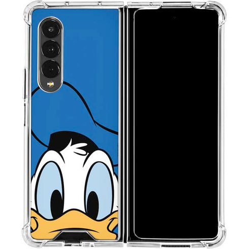 Disney Friends Donald Duck Up Close Galaxy Z Fold4 5G Clear Case