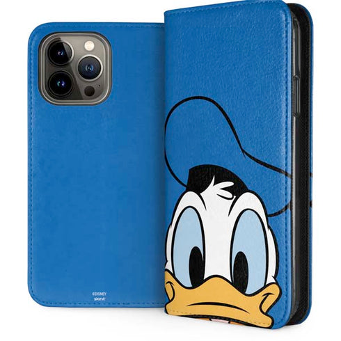 Disney Friends Donald Duck Up Close iPhone 15 Pro Max Folio Case