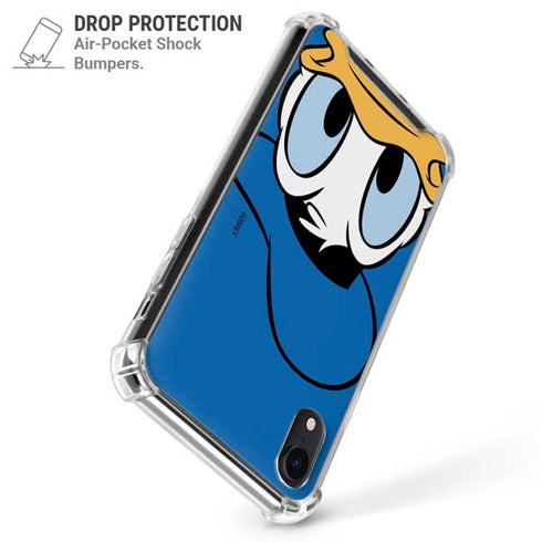 Disney Friends Donald Duck Up Close iPhone XR Clear Case
