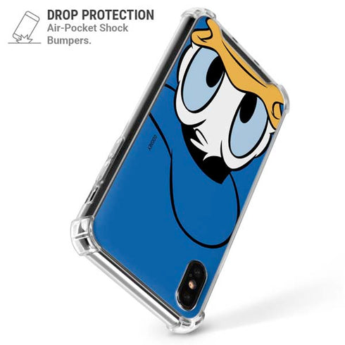 Disney Friends Donald Duck Up Close iPhone XS Max Clear Case