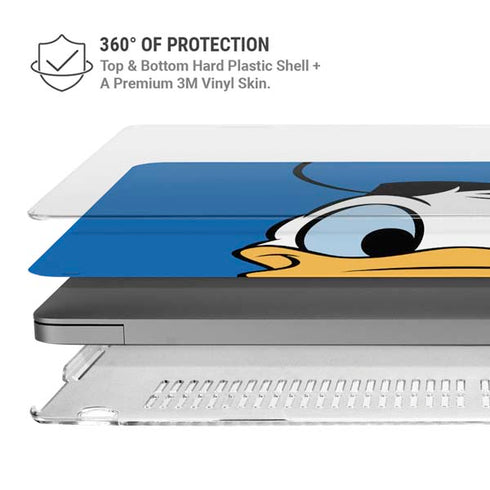 Disney Friends Donald Duck Up Close MacBook Pro 16in (2021-25) Case plus Skin