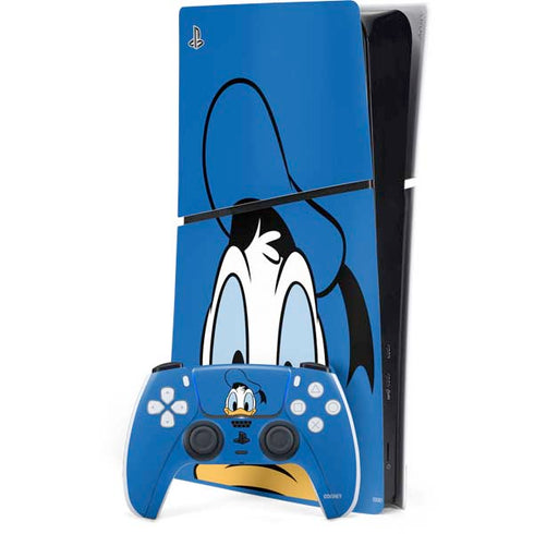 Disney Friends Donald Duck Up Close PS5 Slim Digital Edition Bundle Skin