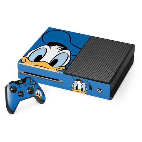 Disney Friends Donald Duck Up Close Xbox One Console and Controller Bundle Skin
