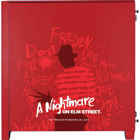 Nightmare on Elm Street Dont Fall Asleep Corsair 4000D Tempered Glass Mid-Tower ATX Case Skin