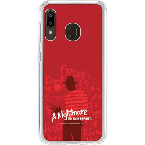 Nightmare on Elm Street Dont Fall Asleep Galaxy A20 Clear Case