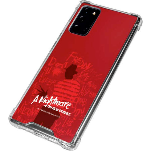 Nightmare on Elm Street Dont Fall Asleep Galaxy Note20 5G Clear Case