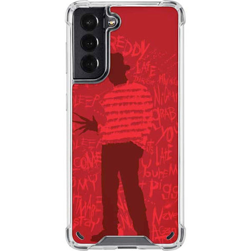 Nightmare on Elm Street Dont Fall Asleep Galaxy S21 5G Clear Case