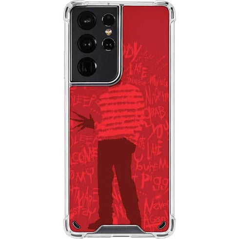Nightmare on Elm Street Dont Fall Asleep Galaxy S21 Ultra 5G Clear Case