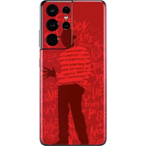 Nightmare on Elm Street Dont Fall Asleep Galaxy S21 Ultra 5G Skin