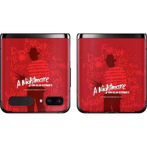 Nightmare on Elm Street Dont Fall Asleep Galaxy Z Flip Skin