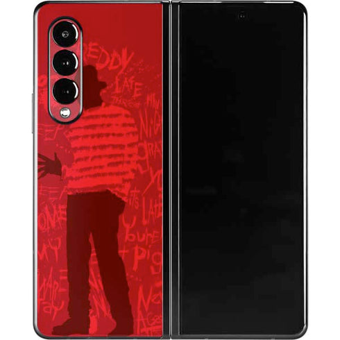 Nightmare on Elm Street Dont Fall Asleep Galaxy Z Fold3 5G Skin