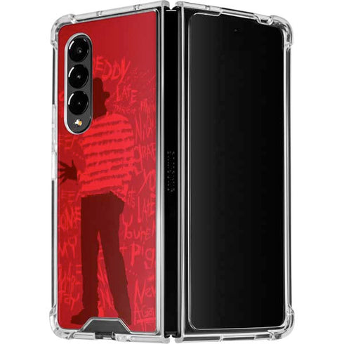 Nightmare on Elm Street Dont Fall Asleep Galaxy Z Fold4 5G Clear Case
