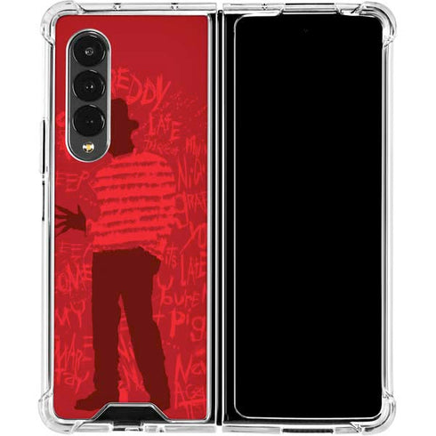 Nightmare on Elm Street Dont Fall Asleep Galaxy Z Fold4 5G Clear Case